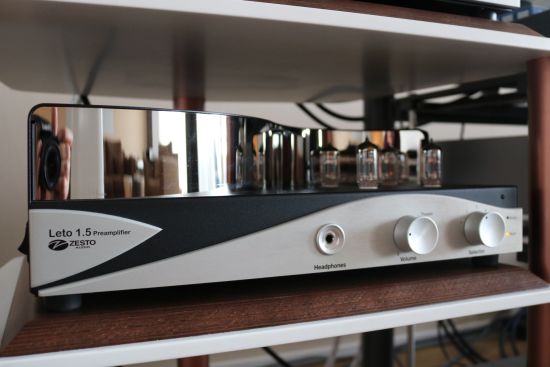 Zesto Leto 1.5 preamp, Andros Deluxe phono, and Eros 300 mono power ...